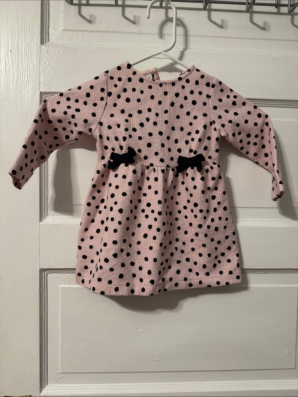 Zara Pink Dress with Black Polka Dots